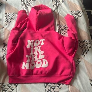 Pink hoodie
